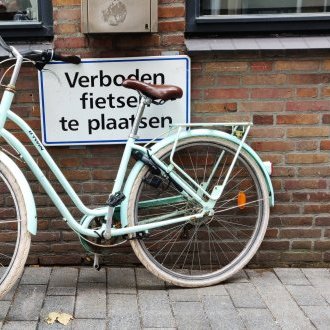 Verboden fietsen te plaatsen