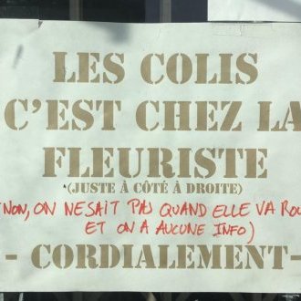 Colis chez le fleuriste