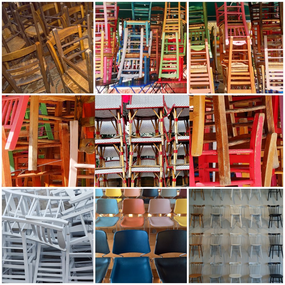 Chaises entassées