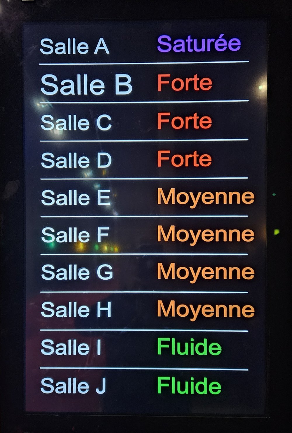 Salle A Saturée