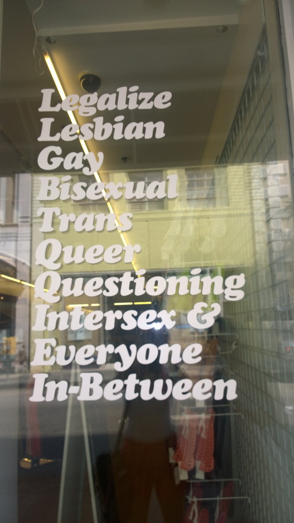 in between