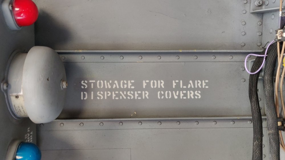 Stowage for flare Dispenser covers