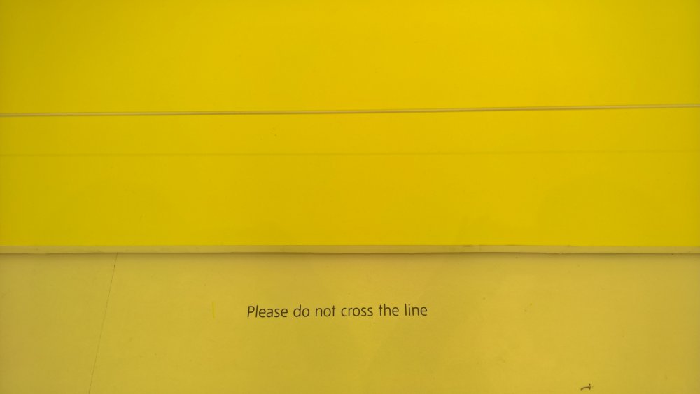 Do not cross the line