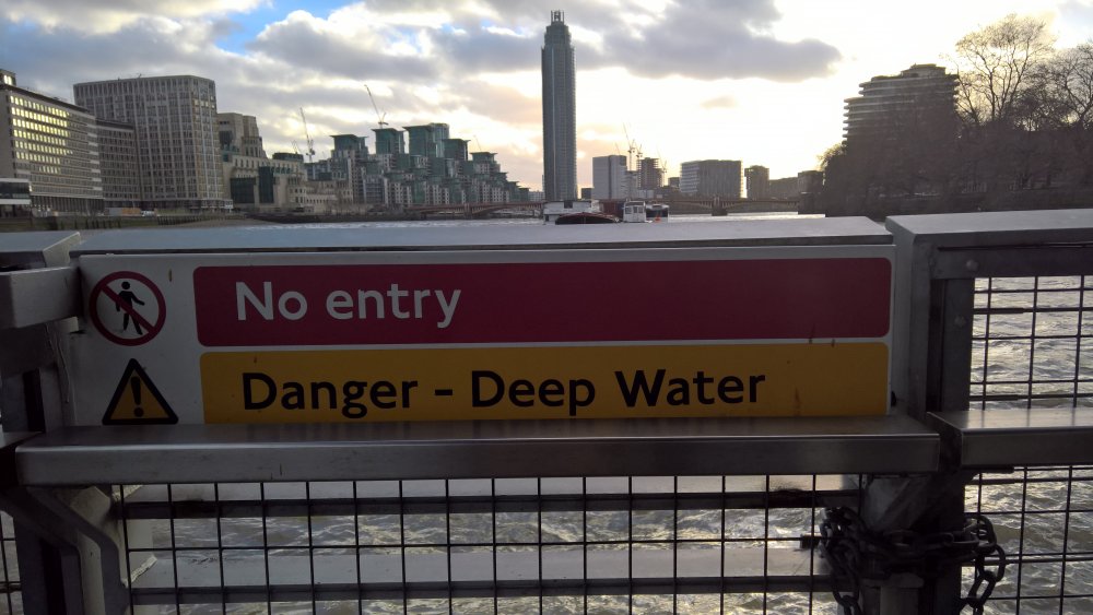 danger deep water