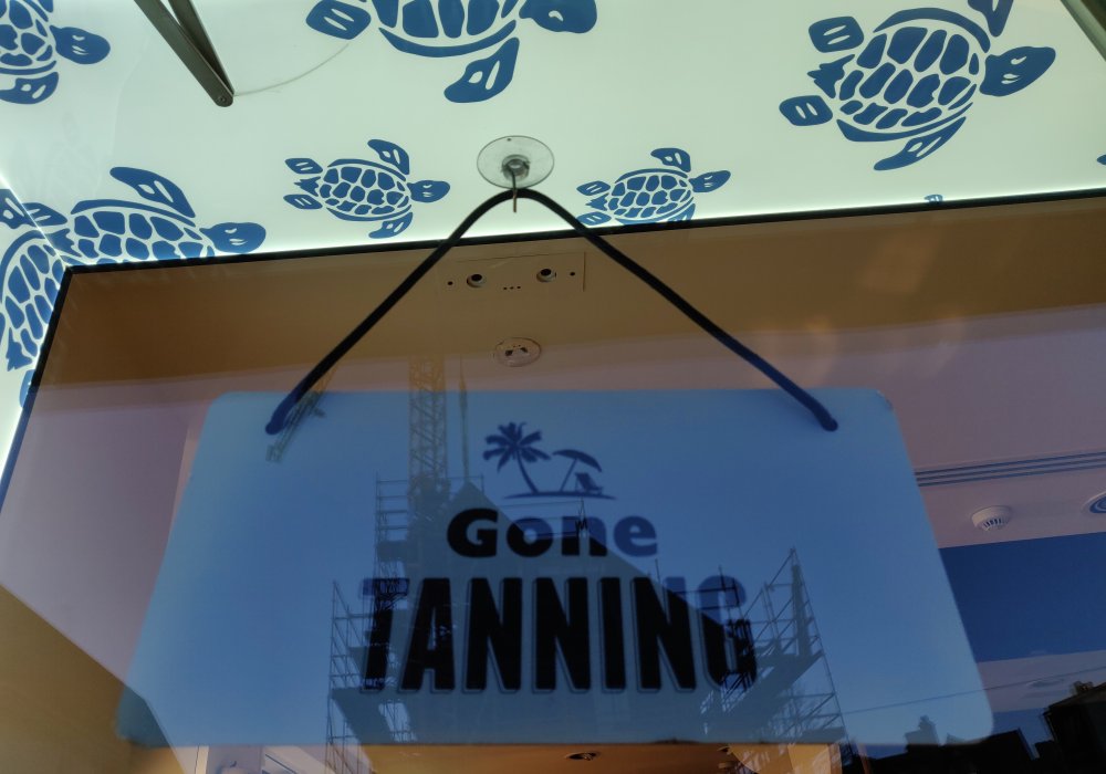 Gone tanning