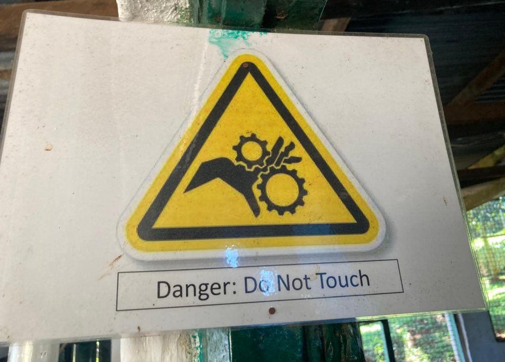 Danger. Do not touch.