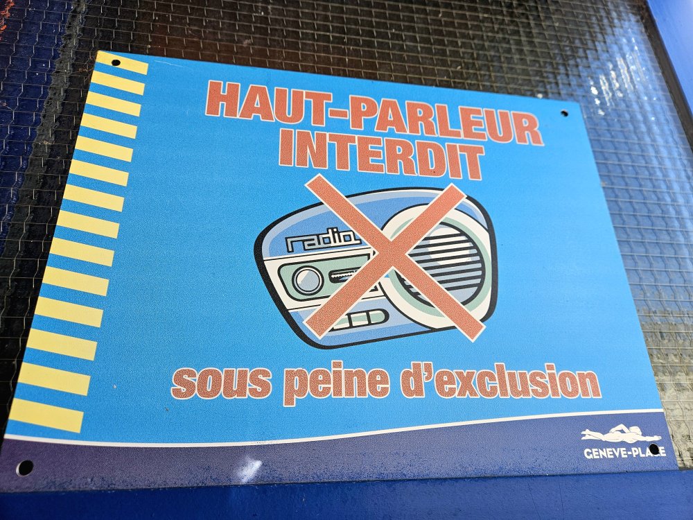 Haut-parleur interdit