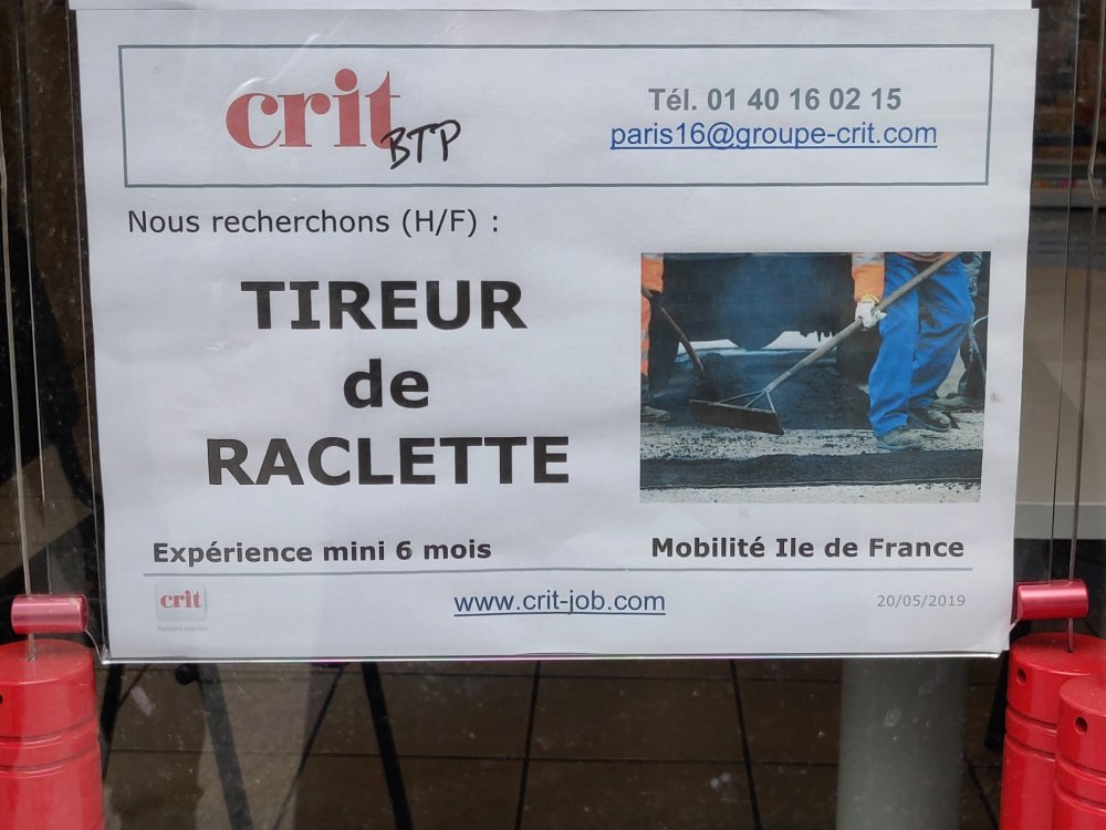 Tireur de raclette